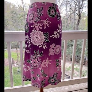 Slinky Brand Floral Skirt XS FREE SHIP